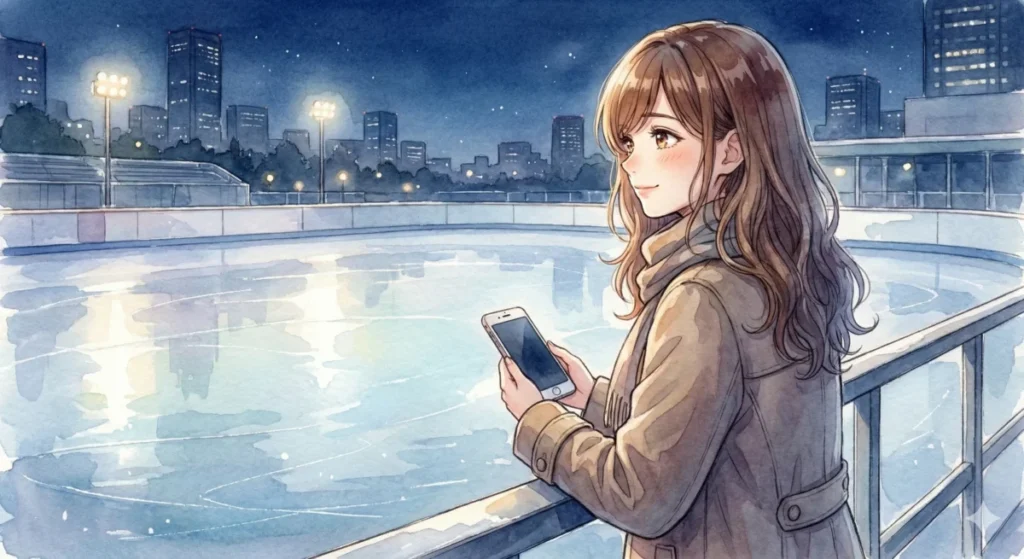 フィギュア愛が生んだ奇跡のキャスティングのまとめ記事を窓際でゆったりと閲覧する女の子の様子