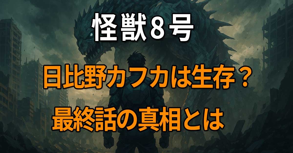 「怪獣8号」日比野カフカの生存や死亡説の真偽、最終話の結末を考察した記事