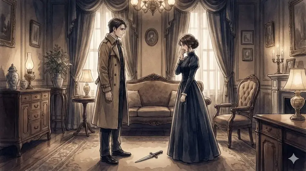 お互いの正体を知った夫婦の緊迫した対峙