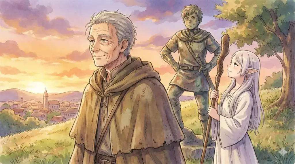 老いたヒンメルと若きフリーレンが銅像の丘で対比され所有より解放を選んだ愛の形