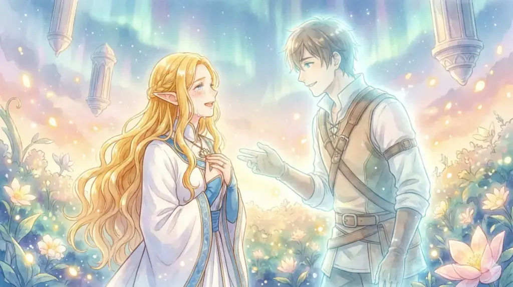 オレオールで再会し涙を流すフリーレンと微笑むヒンメルの「愛の答え合わせ」を描く感動の場面