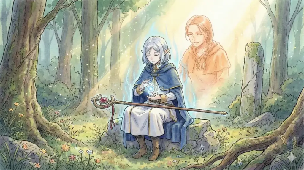 魔力制限を解除し自身の複製体と戦い魔王を倒したフリーレンの強さをQ&A形式で解説する図