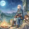 月夜に焚き火を囲むエルフと少年が象徴する葬送のフリーレンの悠久の旅と喪失感を描くアイキャッチ