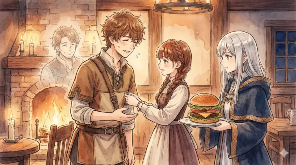 18歳の誕生日にフリーレンから特大ハンバーグを贈られ兄シュトルツとの絆を想うシュタルク