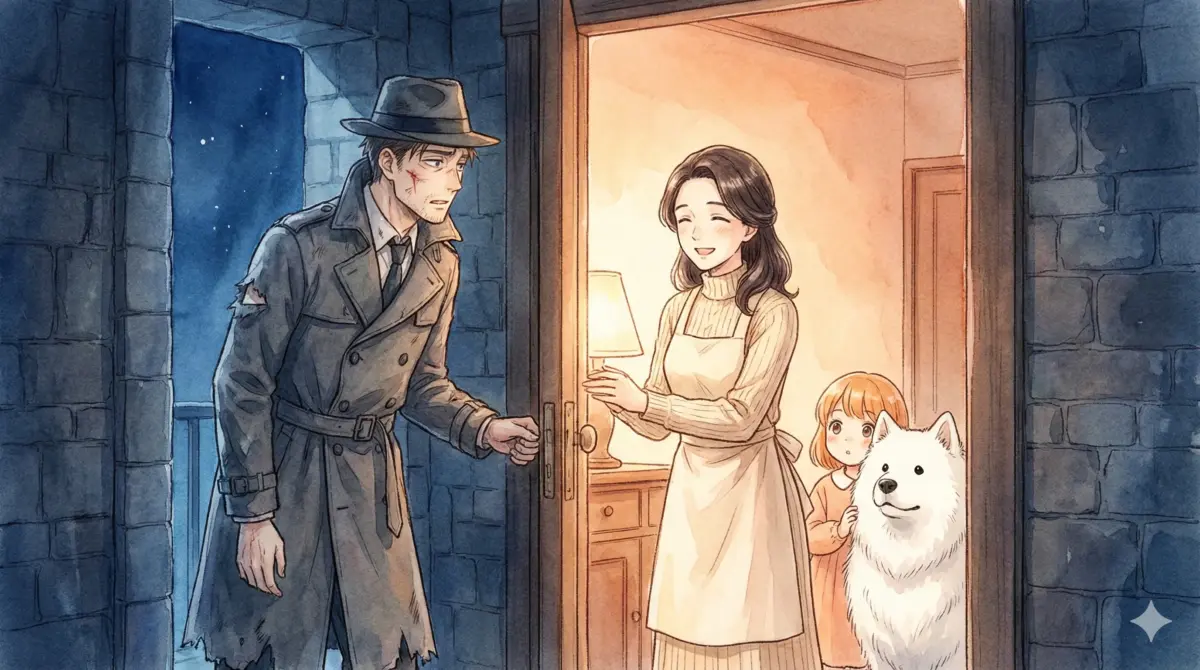 最終回で傷だらけで帰宅したロイドを温かく迎えるヨルとアーニャ、ボンドの家族の愛を描くシーン