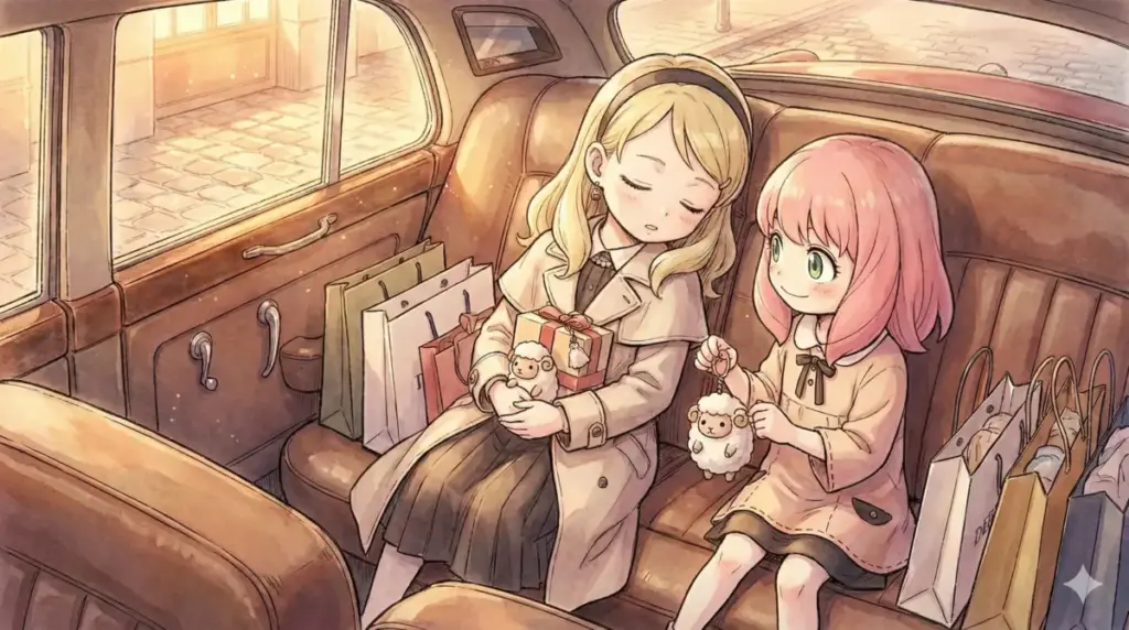 SPY×FAMILY第24話:百貨店で買い物するベッキーとアーニャ、10万円のお揃いキーホルダーに隠された友情の始まり