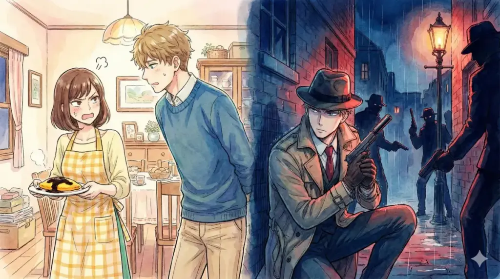 ヨルの夫婦喧嘩コントとロイドの命がけのスパイ戦のギャップを対比構図で描く感想まとめ