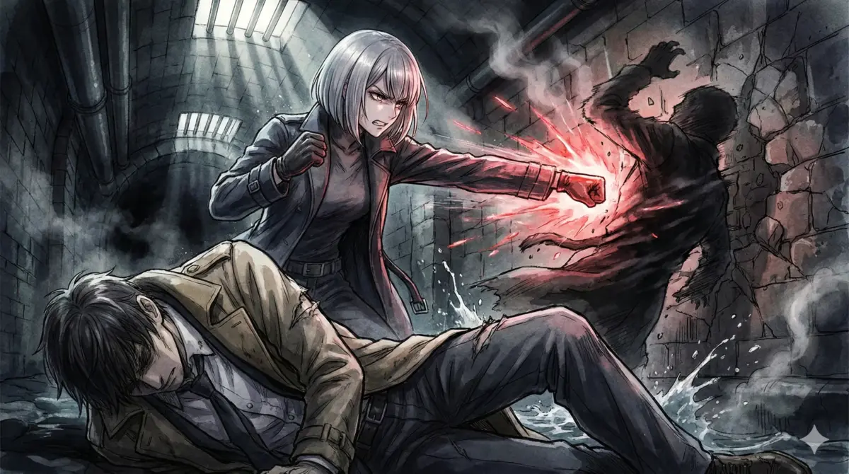 スパイファミリー49話でロイドを救うフィオナの愛の骨折パンチが炸裂する下水道の死闘シーン