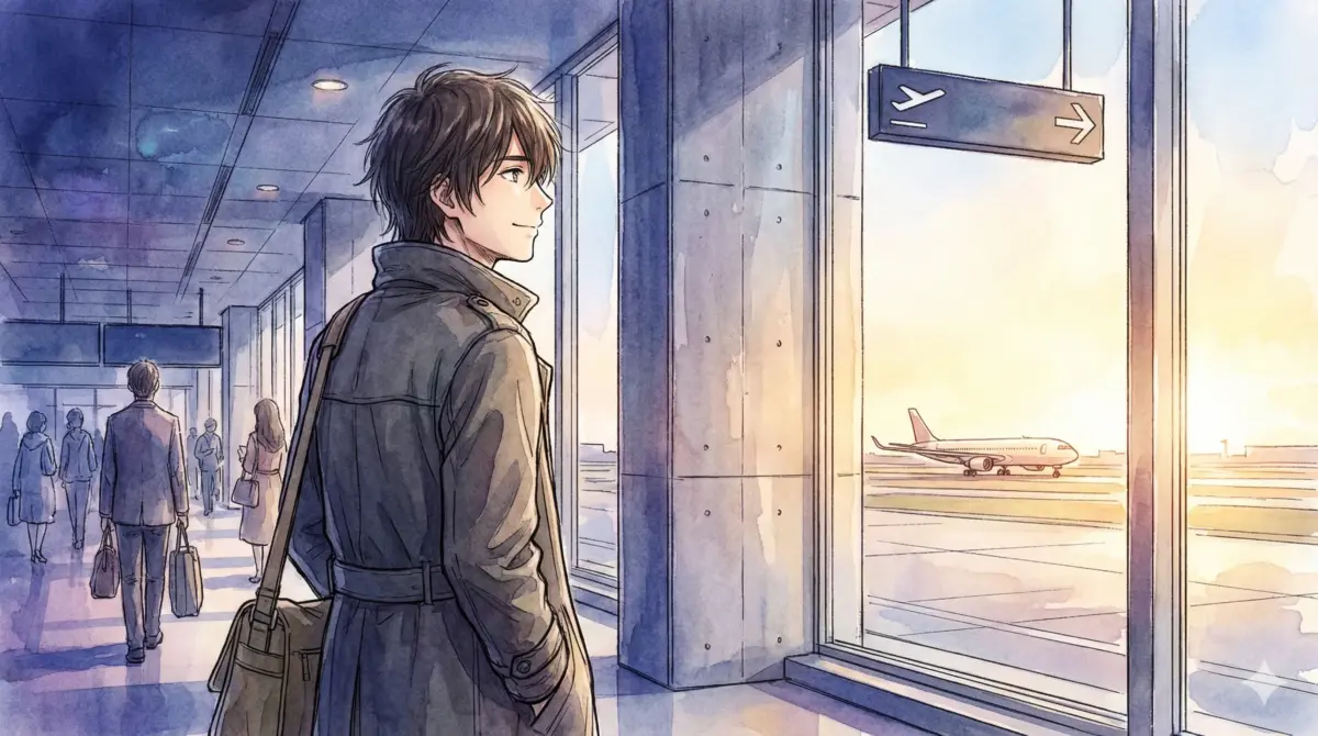 死の直後の空港で穏やかな笑顔を見せ南へと向かう五条悟の旅路と復活なき結末を描くアイキャッチ