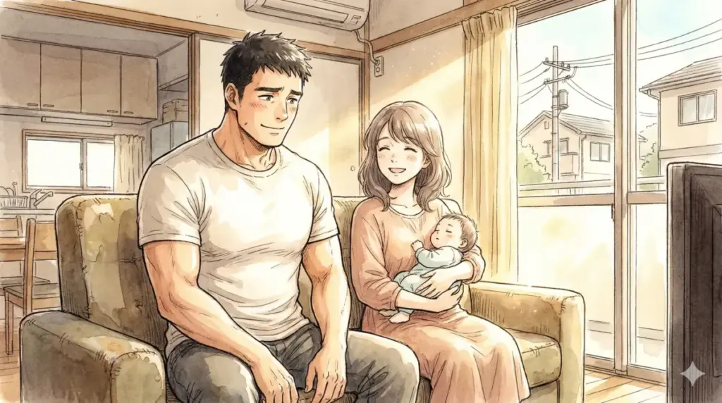 術師殺しとして恐れられたパパ黒こと伏黒甚爾と恵の母親との束の間の幸せな家族の日常