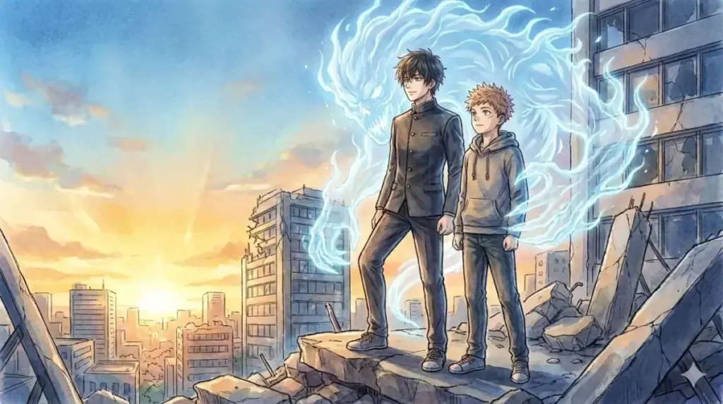 五条の信頼に応え死滅回遊の絶望に挑む乙骨憂太と虎杖悠仁の共闘を予感させるまとめ画像