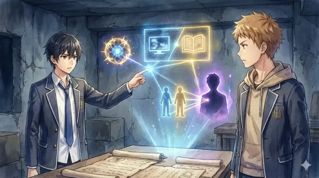 乙骨と虎杖が連携して宿儺の魂を削る攻略の鍵や術式コピーの制約を解説する相関イメージ