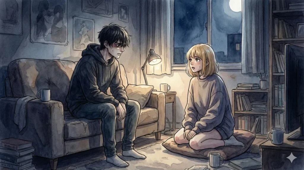 有馬かなをアイのように失う恐怖をMEMちょに吐露し葛藤するアクアの悲痛な独白シーン