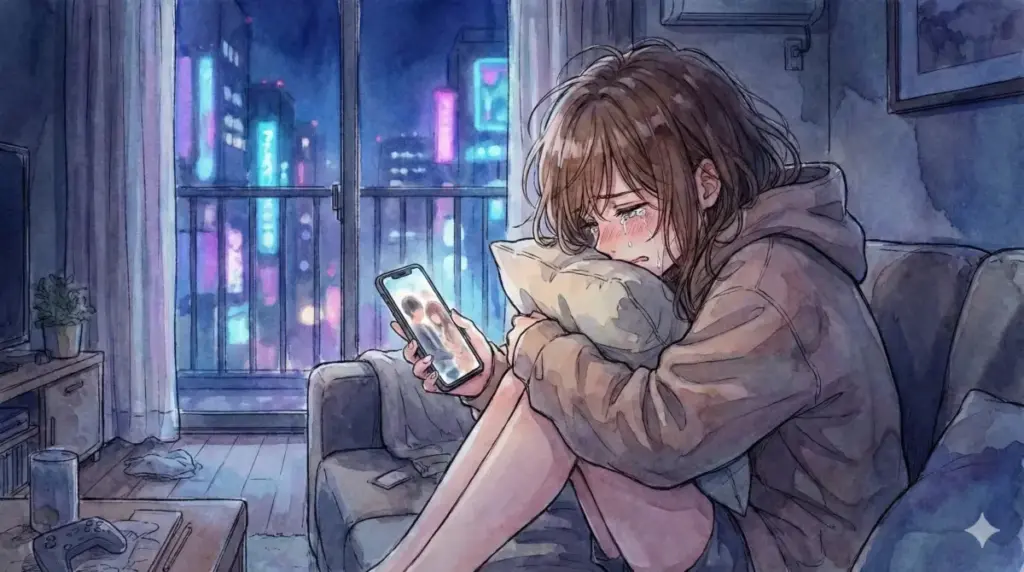 アクアとあかねの関係に絶望し涙を流す不憫かわいい負けヒロイン属性の有馬かな