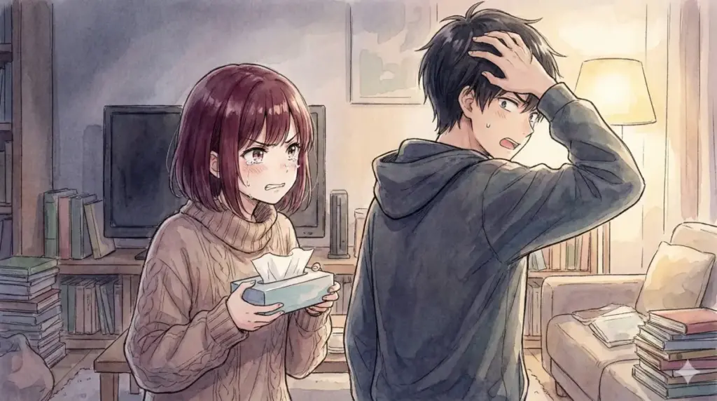 スキャンダル解決後アクアに感謝できずティッシュ箱で殴る有馬かなの理不尽な愛情