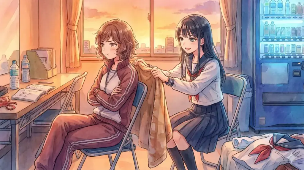 放課後の教室で黒川あかねと悪態をつき合いながらも信頼を寄せる有馬かなの日常