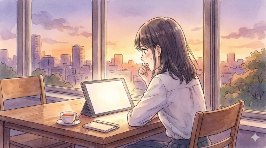 鋭いプロファイリング能力と物語の真相解明に驚きを隠せず閲覧している情景