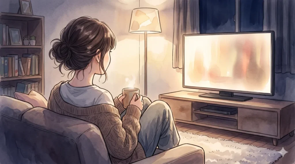 アオのハコのヒロインの圧倒的な存在感や意外な同居設定についてタブレットで読む様子