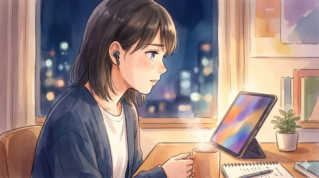 わたしの幸せな結婚の結末に込められた深い愛情や演技の全貌を感極まりながらタブレットで辿る情景