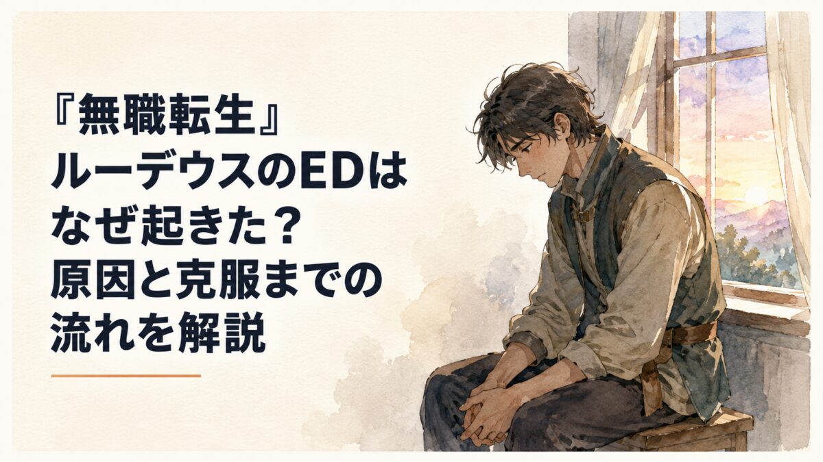 大切な相手との突然の別れで深く落ち込み、夜明け前の窓辺で一人うつむく若い成人男性と、遠くから差し込む柔らかな朝の光