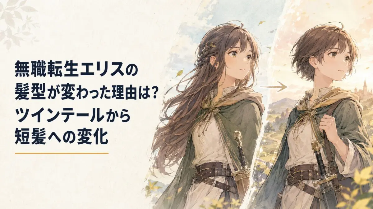 長い髪と短髪の女性剣士を対比した旅立ちのイメージ
