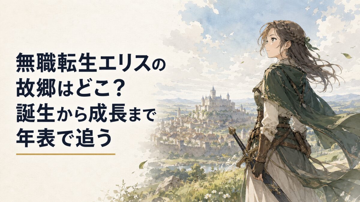 城塞都市を望む丘で旅立ちを決意する若い女剣士