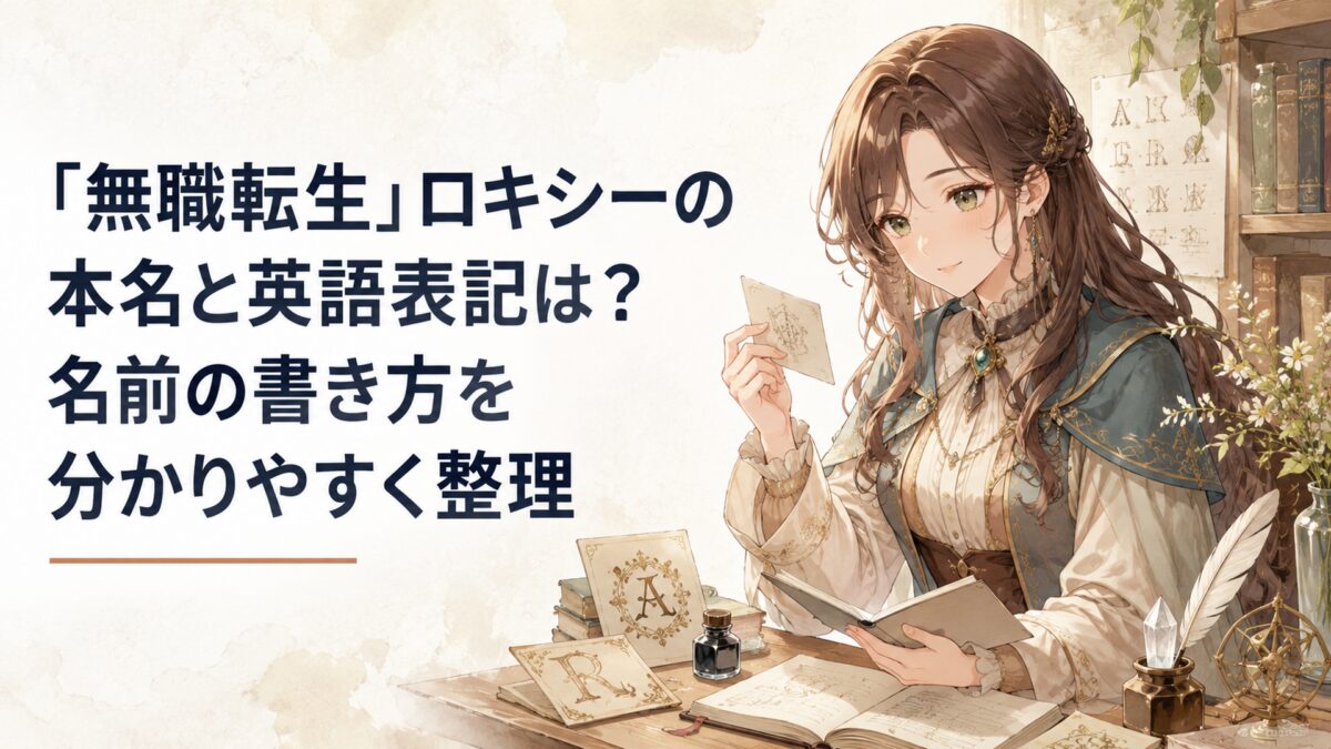 『無職転生』ロキシーの本名と英語表記は？名前の書き方を分かりやすく整理