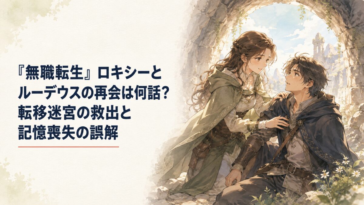 『無職転生』ロキシーとルーデウスの再会は何話？転移迷宮の救出と記憶喪失の誤解