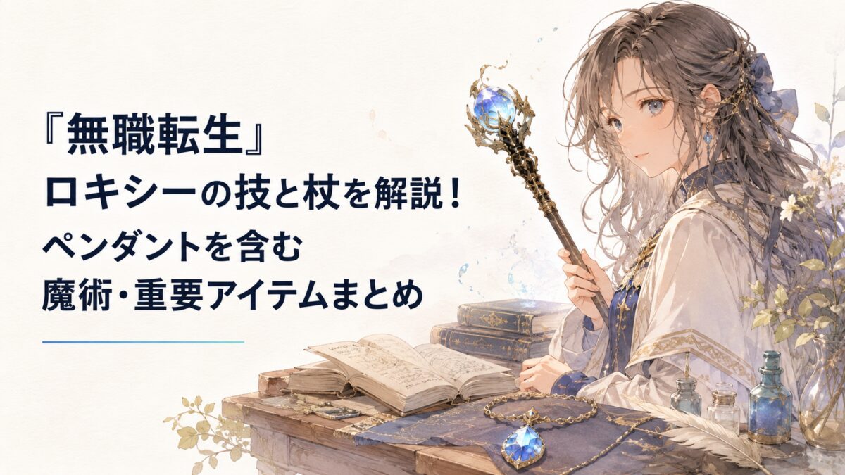 『無職転生』ロキシーの技と杖を解説！ペンダントを含む魔術・重要アイテムまとめ