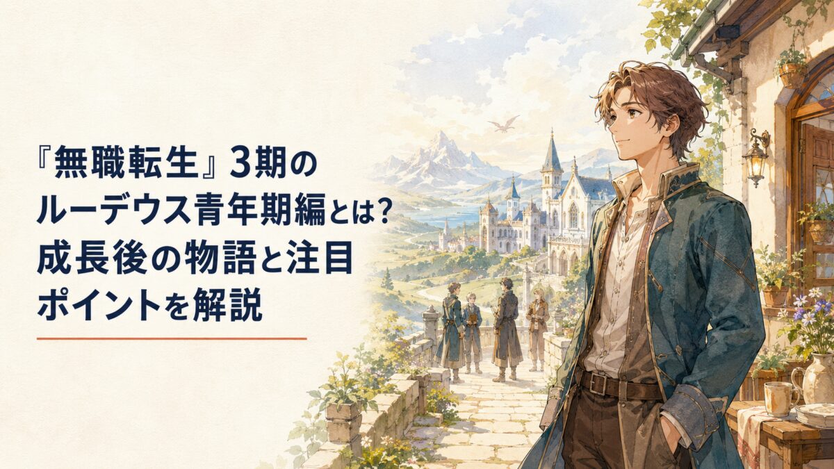 家庭という居場所を得た一人の青年が仲間たちのいる学び舎と遠い冒険の世界を見つめる穏やかなファンタジー情景