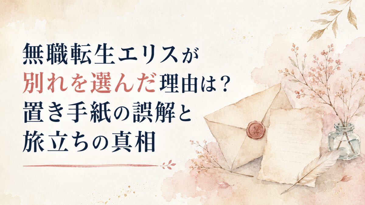 無職転生エリスが別れを選んだ理由は？置き手紙の誤解と旅立ちの真相