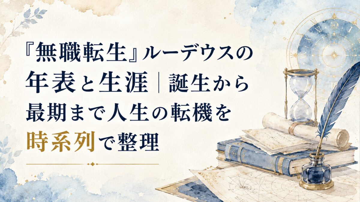 『無職転生』ルーデウスの年表と生涯｜誕生から最期まで人生の転機を時系列で整理