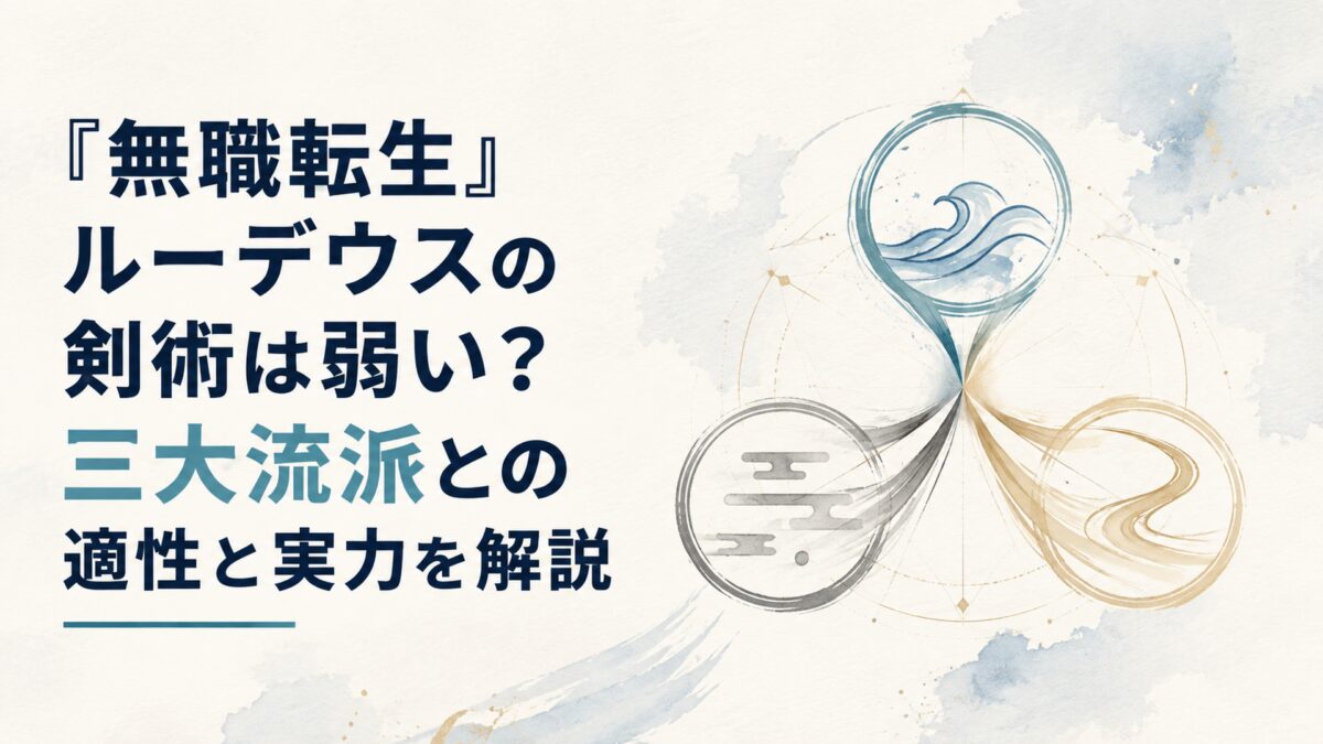 『無職転生』ルーデウスの剣術は弱い？三大流派との適性と実力を解説