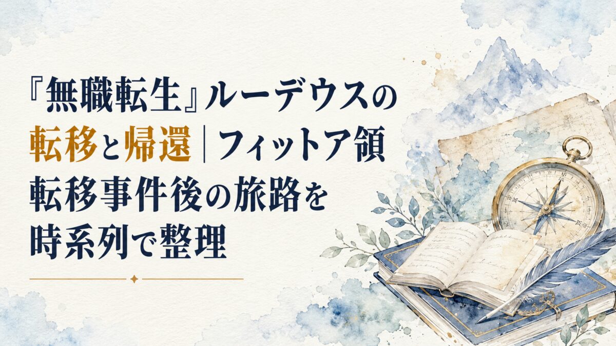 『無職転生』ルーデウスの転移と帰還｜フィットア領転移事件後の旅路を時系列で整理