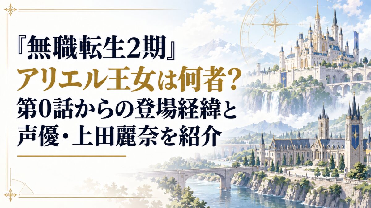 人物を含まないアスラ王国の壮麗な王宮とラノア魔法大学をつないだ幻想的な景観