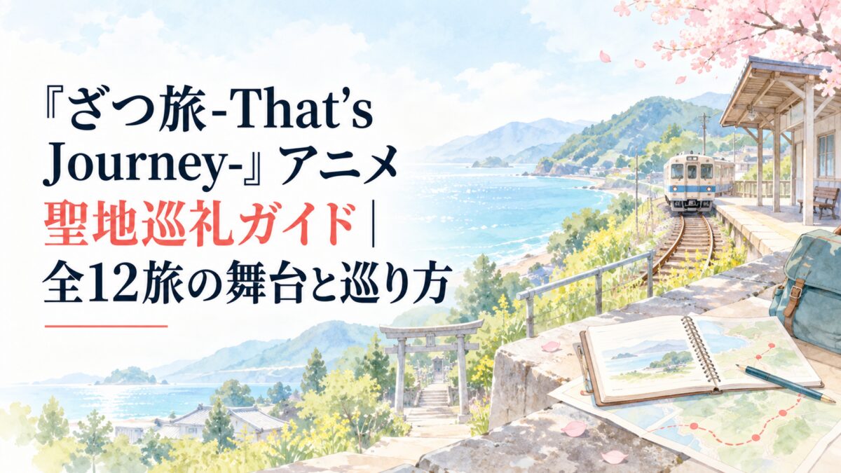 『ざつ旅-That's Journey-』アニメ聖地巡礼ガイド｜全12旅の舞台と巡り方