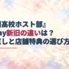 『桜蘭高校ホスト部』Blu-rayの新旧の違いと買い直し・店舗特典の選び方を示す見出しに、BOXやディスク、飾る特典を淡い水彩で添えたアイキャッチ。